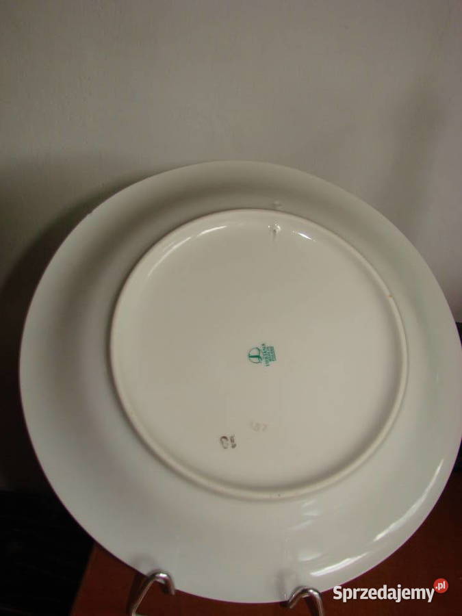 Lubiana wzór kaszubski talerz PRL Pruszcz Gdański