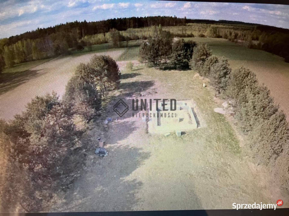 Działka z rozpoczętą budową domu w Białym Błocie Białe Błoto