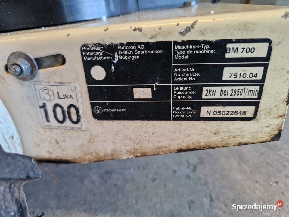 Kosiarka listwowa GUDBROT BM 700 Kosiarki spalinowe