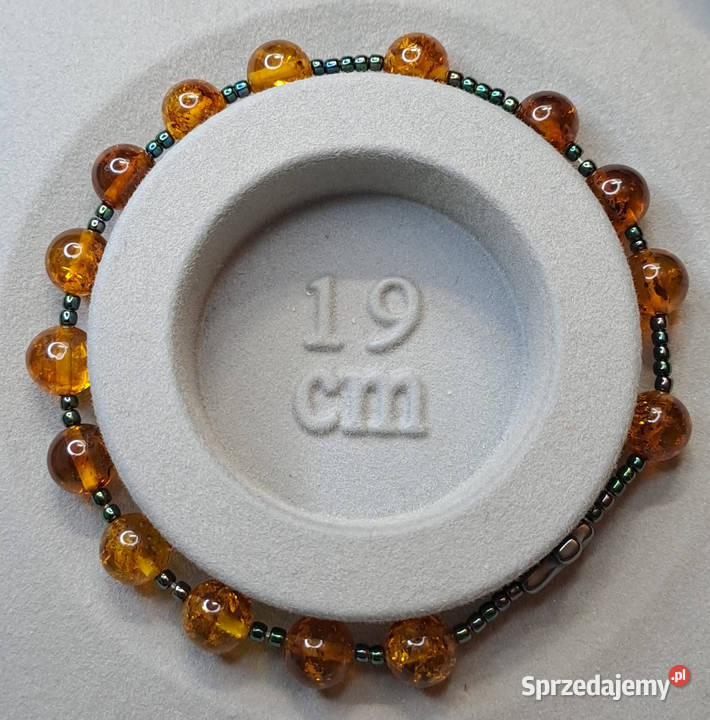 Bransoletka różaniec dziesiątka różańca BURSZTYN Warszawa