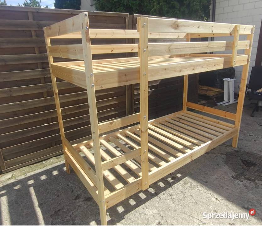 Łóżko IKEA Mydal 90x200 piętrowe sosnowe Łóżka