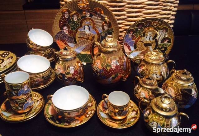 Oryginalny serwis kawowy japońska porcelana Kraków
