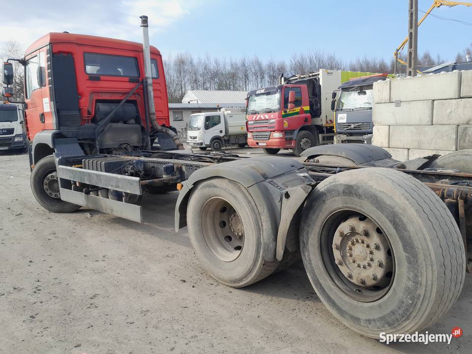 Man TGA 310 2006 E4 3osiowy podwozie hakowiec automatyczna Radłów