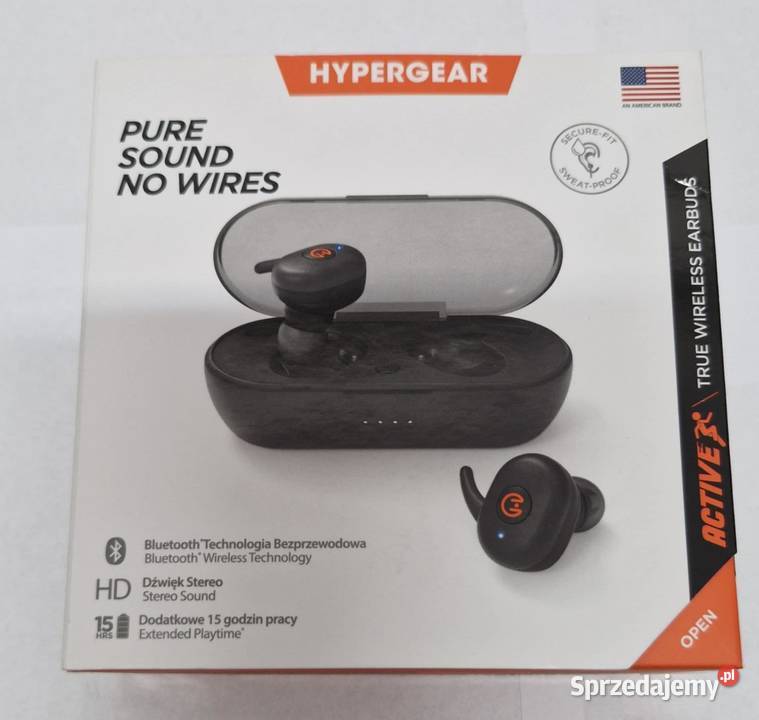 HyperGear słuchawki bezprzewodowe TWS Quick Pair Łódź sprzedam