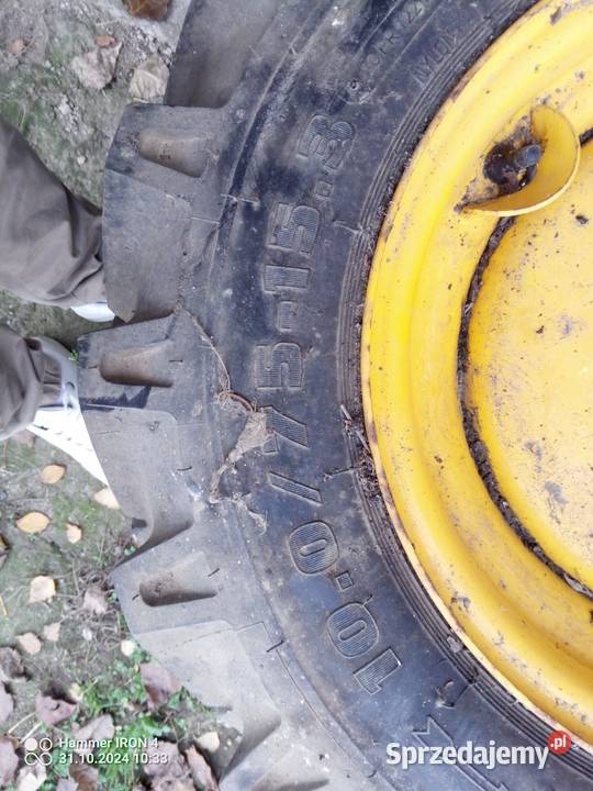 Sprzedam komplet kół JCB bocat 1075 153 Dobrzyniewo