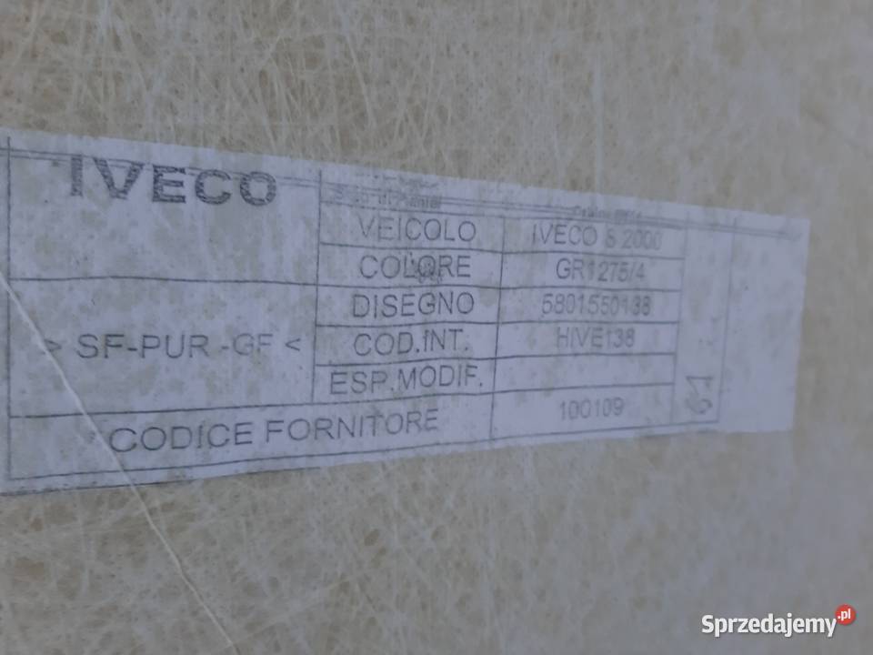 IVECO DAILY S 2000 PODSUFITKA 5801550138 dostawcze Trzciel