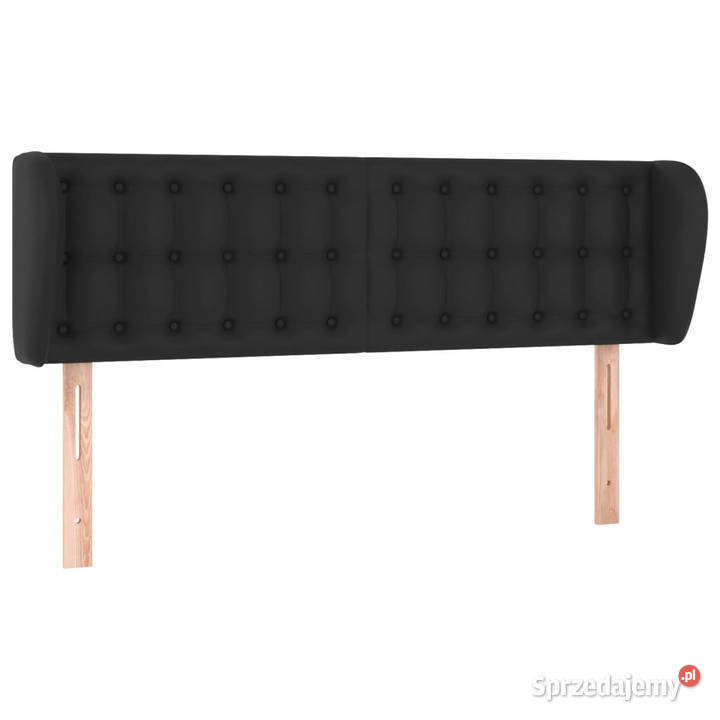 Zagłówek uszak czarny 147x23x7888 sztuczna skóra Warszawa