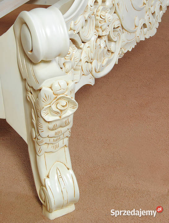 Nowe stylowe łóżko białe 180x200 barok rokoko Września sprzedam