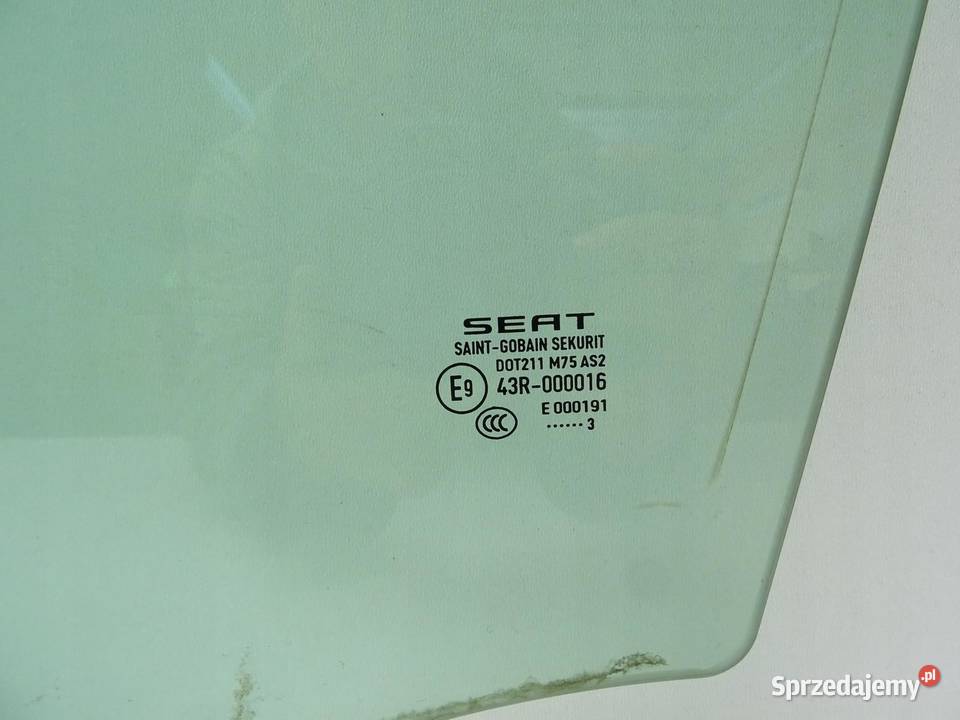 SZYBA DRZWI LEWA LEWY PRZÓD PRZEDNIA SEAT LEON sprzedam