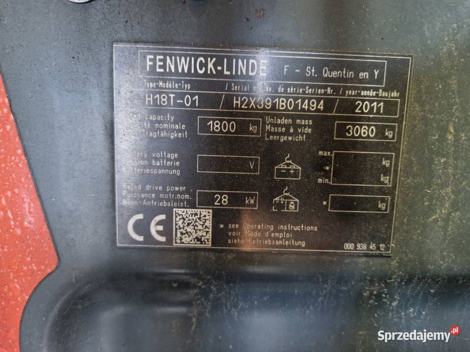Linde H18 H 18 Linde Wózki widłowe Ogrodzieniec