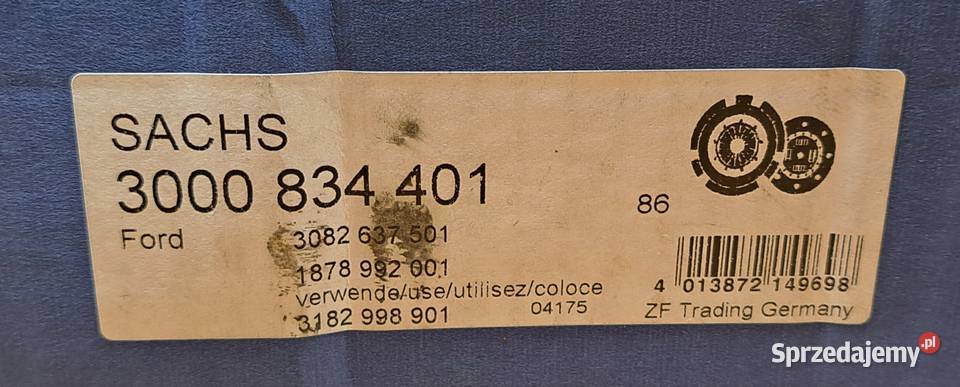 SACHS 3000 834 401 SPRZĘGŁO FORD MONDEO II 18 TD dolnośląskie Mielęcin