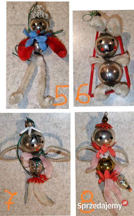 Bombki choinkowe pajacyki zawieszki choinkowe