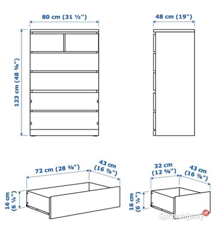 Komoda małym z ikea Meble Leszno