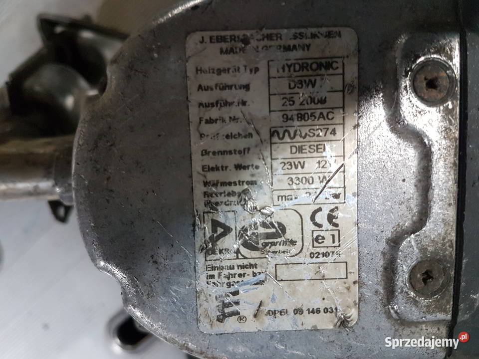 OPEL OMEGA C WEBASTO HYDRONIC D3W OGRZEWANIE Turek