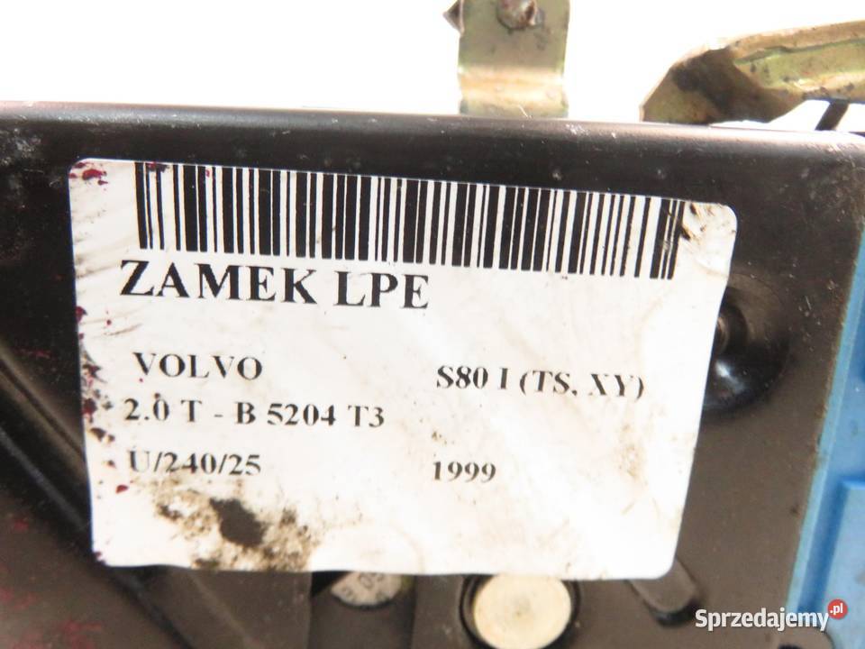 ZAMEK LEWY PRZEDNI VOLVO S80 I 09170045 Zamki, wkładki i kluczyki małopolskie