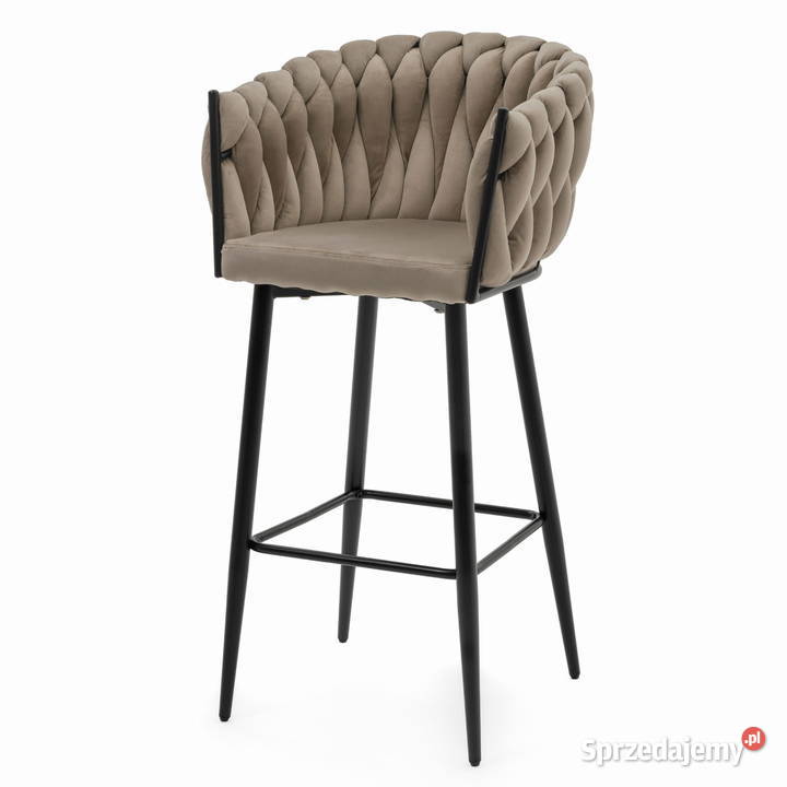 Ciemnobeżowy Hoker Tapicerowany Latina Wysyłka 54cm wielkopolskie Tarchały Małe