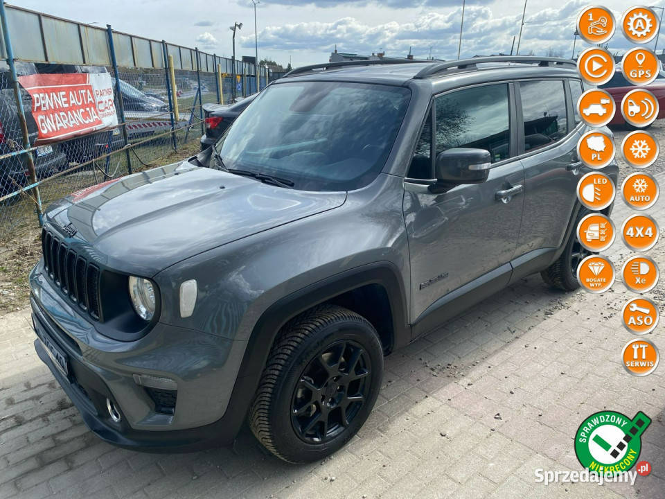 Jeep Renegade 24 i automat 4x4 ledy kamera xenon serwisowany w ASO pomorskie Gdańsk
