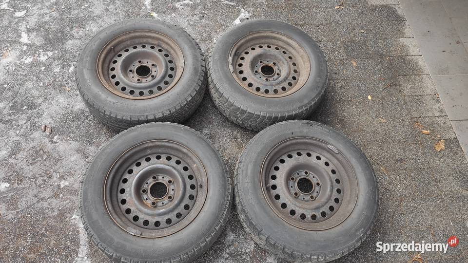 koła zimowe bmw e34 stalowe z kołpakami opony