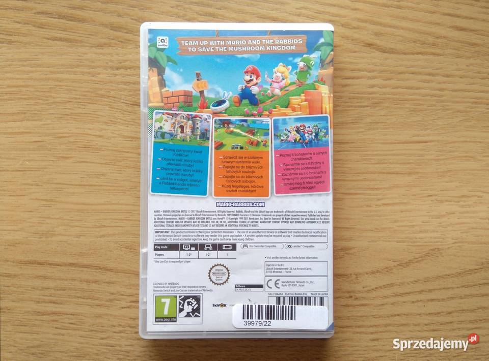 Mario Rabbids Kingdom Battle na Nintendo Switch dla dzieci Gdańsk