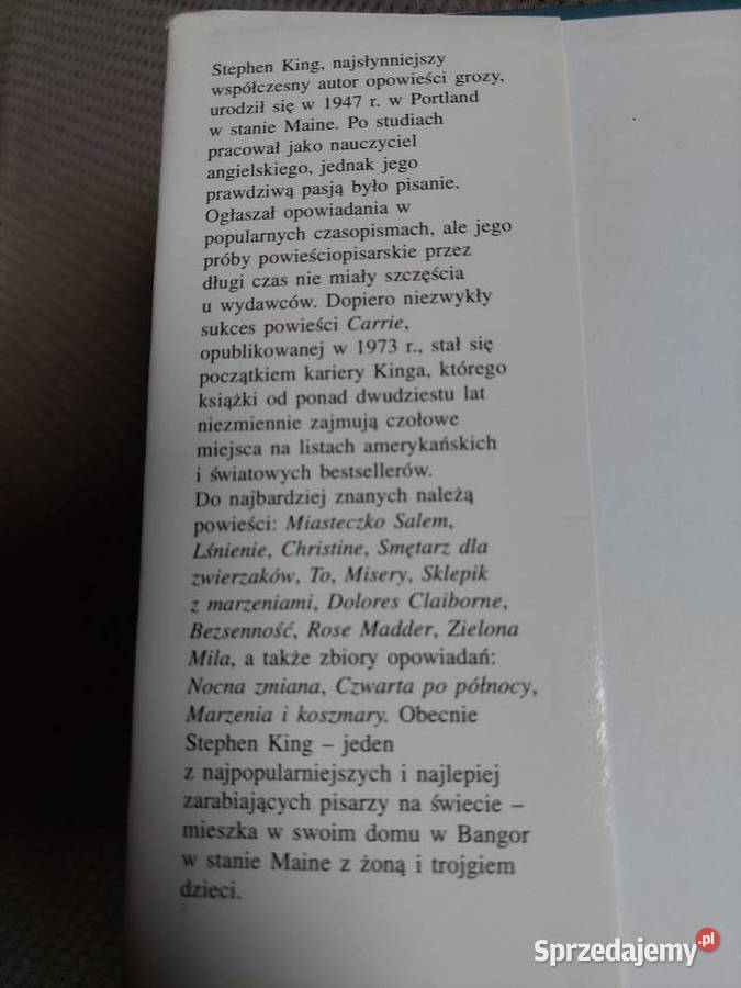 komplet dwóch tomów Sklepik z marzeniami Stephen ISBN 8371296428 małopolskie Kraków sprzedam