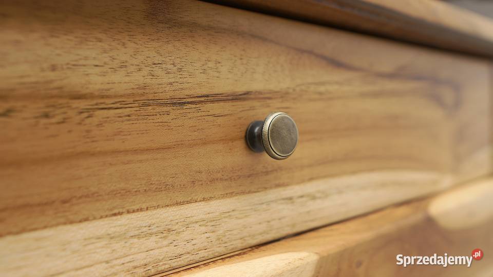 Stylowy regał z litego drewna w stylu