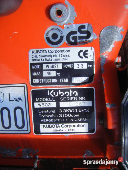 Kubota Kosiarka Spalinowa Ogrodowe do Trawy kpl sprzedam