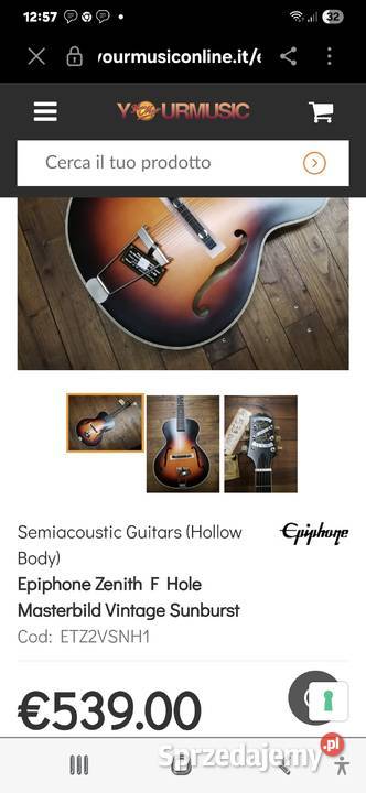 Gitara Epiphone Masterbilt Zenith I wzmacniacz Ilość strun 6 Sulejów