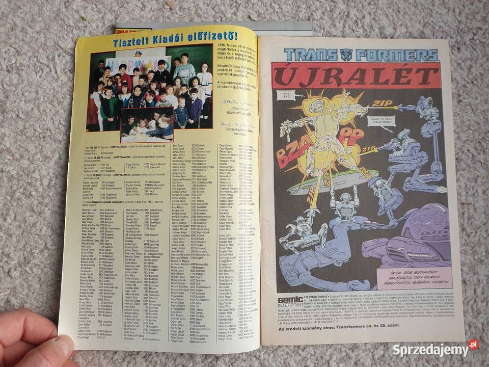 Trans Formers 2 komiksy w języku węgierskim
