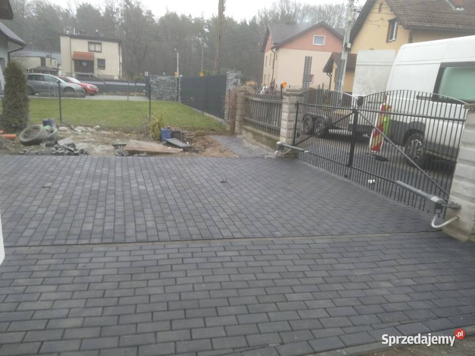 Układanie kostki brukowej Usługi koparką Kompleksowe usługi budowlane Usługi Żory