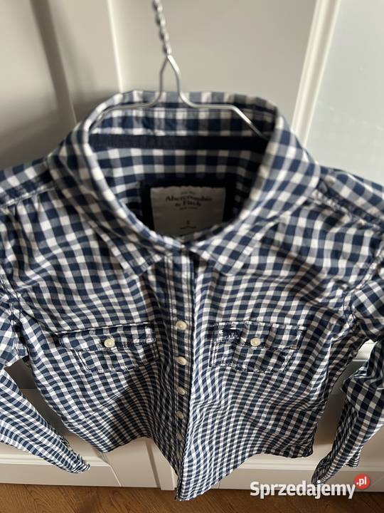 ABERCROMBIE FITCH koszula w kratę kratkę r S biały Warszawa