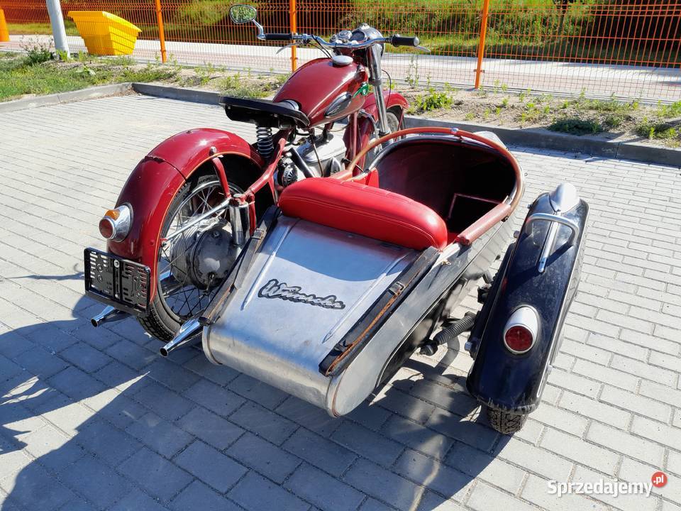 IfaMz Bk 350 1958 z wózkiem bocznym Wunsche Jelenia Góra