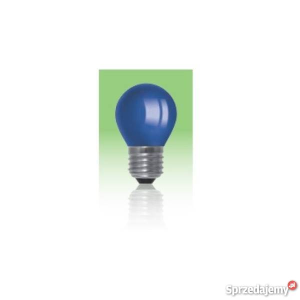 Żarówka LED E27 1W kulka niebieska K159 Gierałtowice