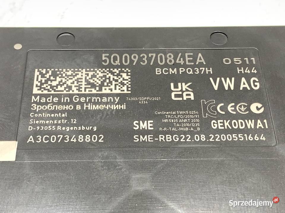 MODUŁ KOMFORTU VW CRAFTER II 5Q0937084EA