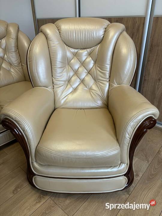 Komplet mebli skórzanych Rudziczka