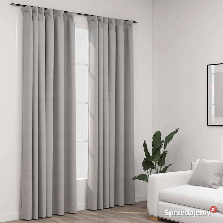 vidaXL Zasłony stylizowane na lniane 2 Warszawa