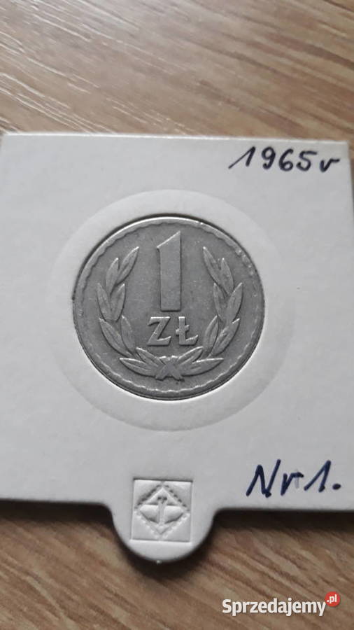 1 złoty 1965 r PRL 1 RzadkośćŁadna Konin