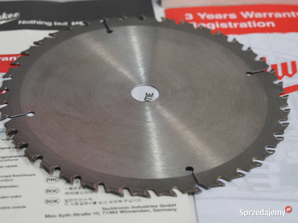 MILWAUKEE tarcza pila pilarka 165x16mm 40hw skil Elektryczne mazowieckie sprzedam