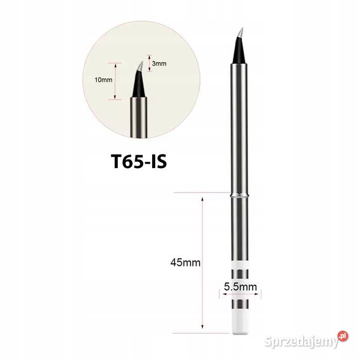 Zestaw Grotów T65 3 Do Lutownic T65 55 mm 45 mm Ludźmierz