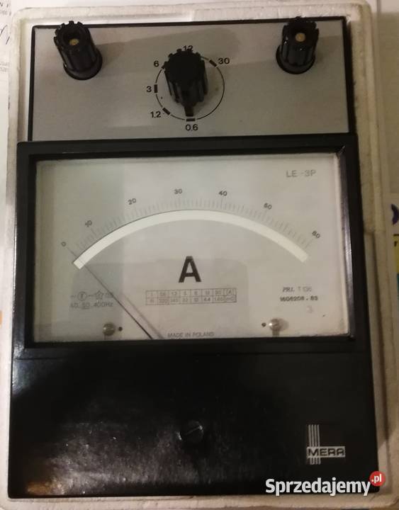 Amperomierz laboratoryjny LE3P 06 12 A 36 A 12 Dąbrowa Górnicza