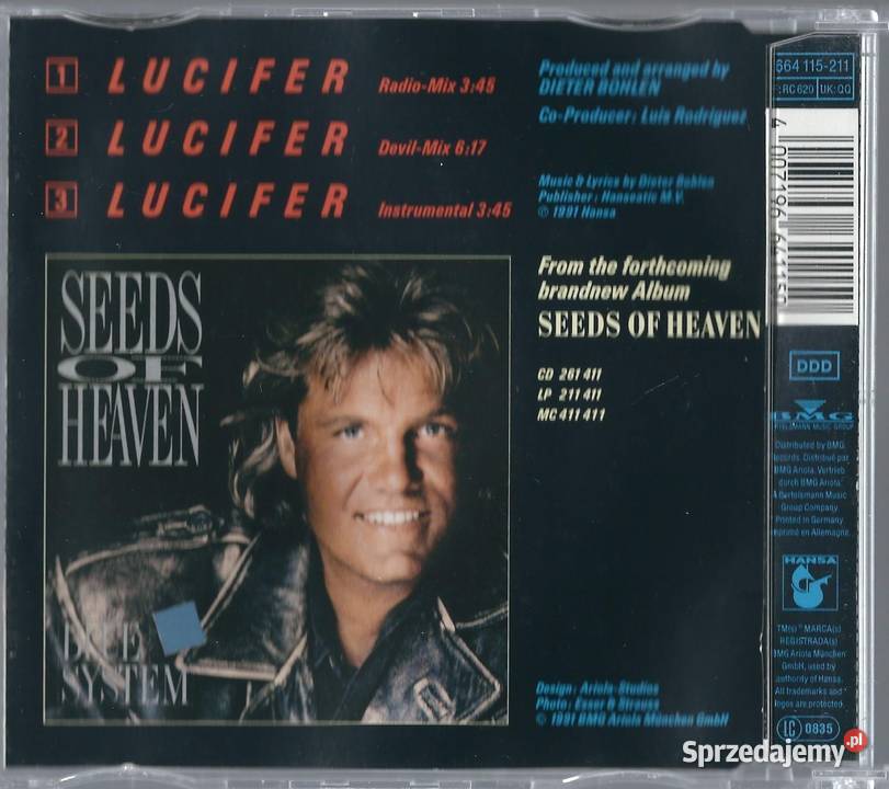 Maxi CD Blue System Lucifer 1991 Hansa Brwinów