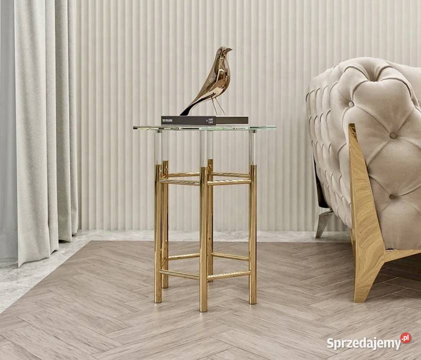 Stolik kawowy złoty ława Amaretto Premium małopolskie
