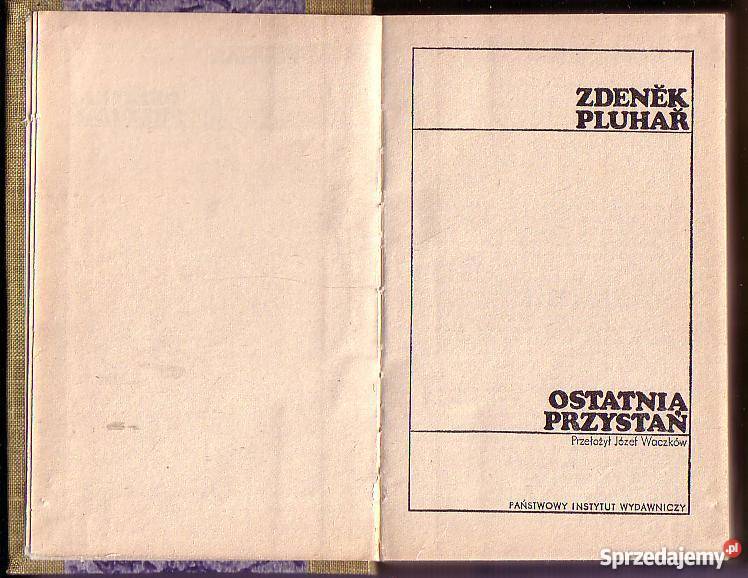 6732 OSTATNIA PRZYSTAŃ ZDENEK PLUHAR Czyrna sprzedam
