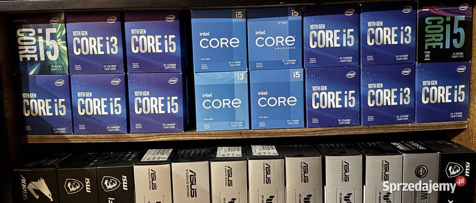 Pudełkaopakowania procesorach Intel i3i5 611gen Intel Oświęcim