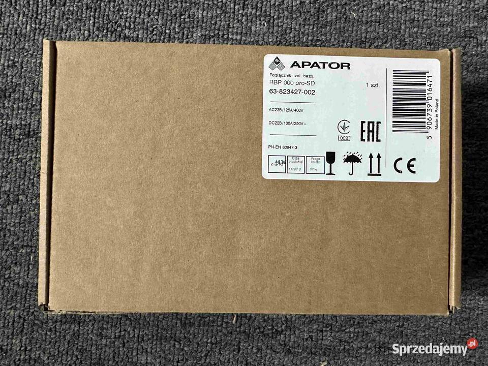 Rozłącznik izolacyjny bezpiecznikowy RBP 000 Łódź