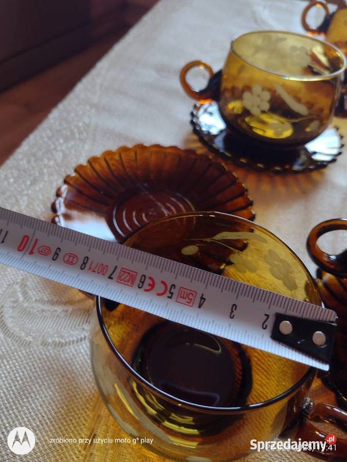 Bulionowki Piękne Szkło Miodowe Krosno