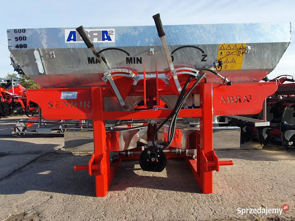 Rozsiewacz dwutarczowy 600 Senior Abra dostępny Rozsiewacze nawozów Maszyny rolnicze Rypin