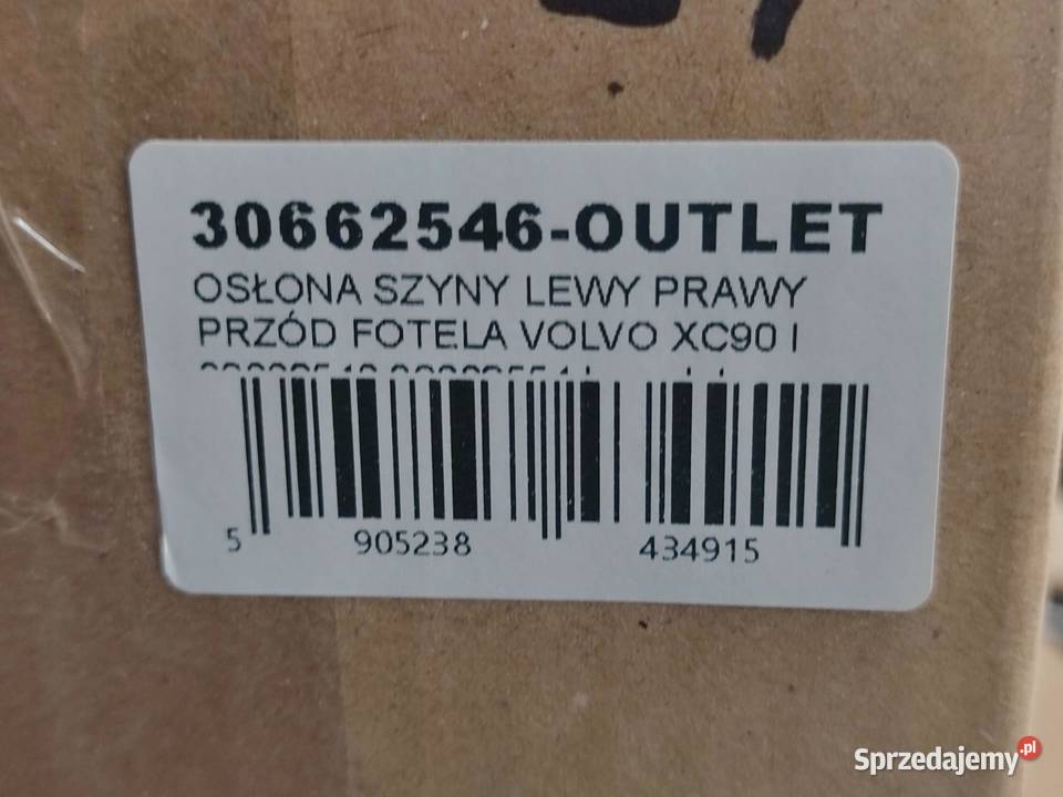 OSŁONA SZYNY KOMPLET LEWY PRAWY PRZÓD FOTELA osobowe
