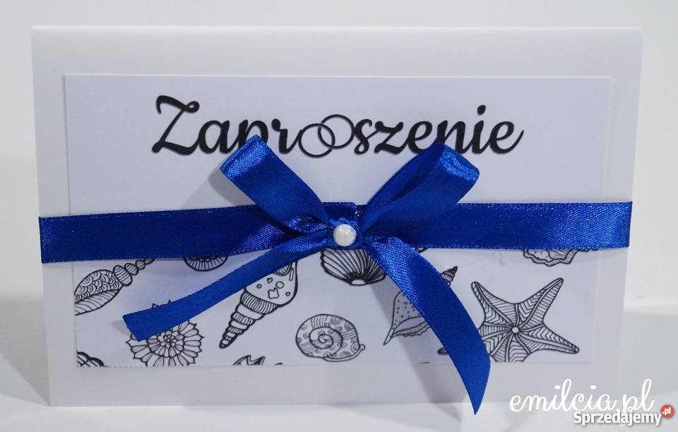 Zaproszenia z motywem morskim Wykonane na Usługi lubuskie