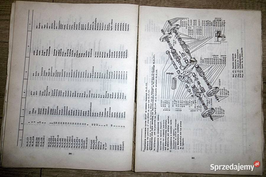 Katalog części zamiennych spycharka ciągnik DT wielkopolskie sprzedam