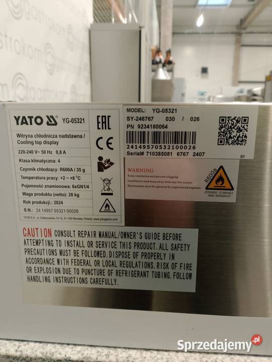 Stół chłodniczy do pizzy z nadstawką 3drzwiowy Wrocław sprzedam